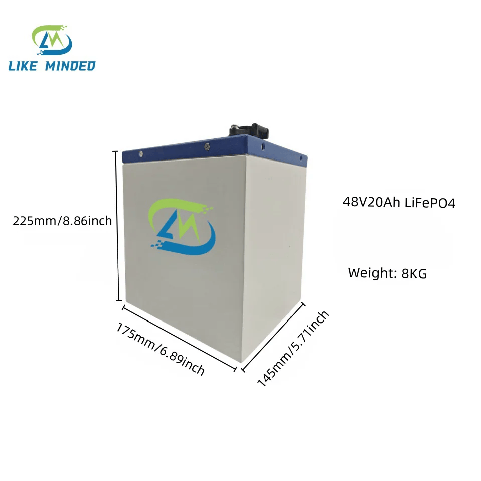 Batterie LiFePO4 48V 20Ah pour vélos électriques / scooters électriques