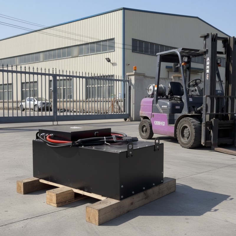 High capacity 76.8V forklift battery